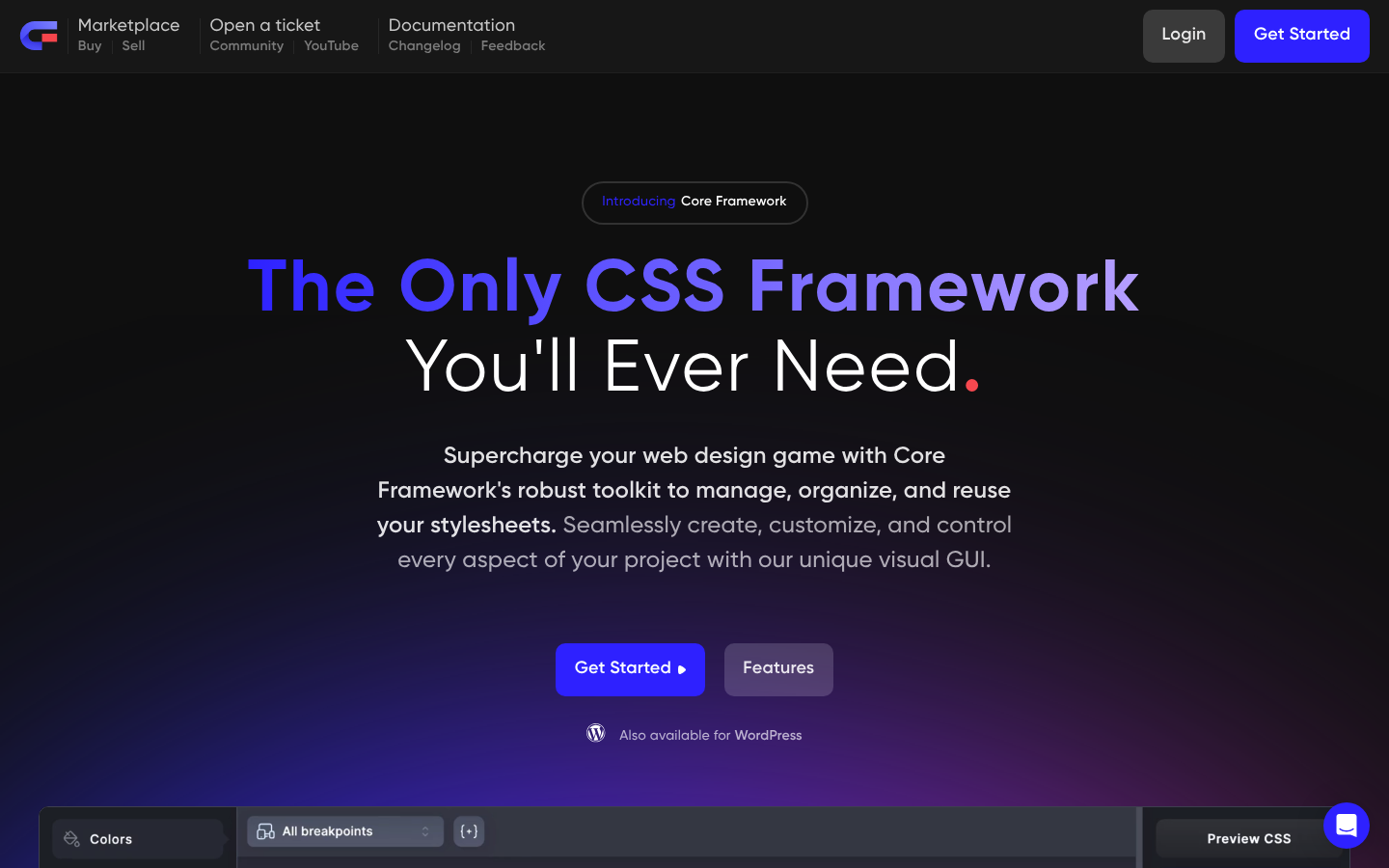 Core Framework — Dark