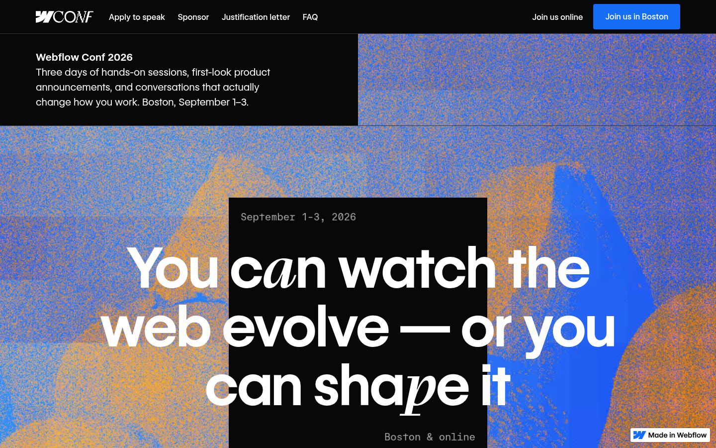 Webflow Conf